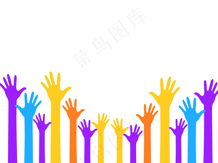 举手背景
