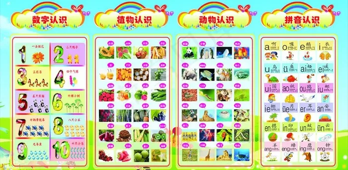 幼儿早教图片(2200X1200)cdr矢量模版下载