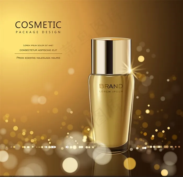 奢华护肤品美肤产品宣传海报矢量素材