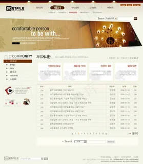 高雅简洁家居网页psd模板