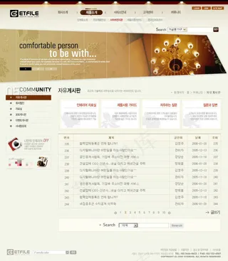 高雅简洁家居网页psd模板