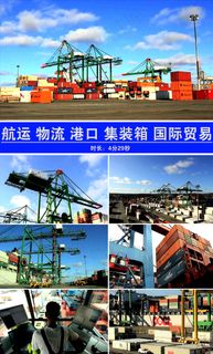 国际贸易航运物流港口视频