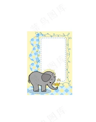 卡通图案 花纹边框 卡通图案 插画