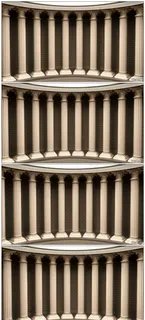 旋转的立体门柱高清动态视频素材