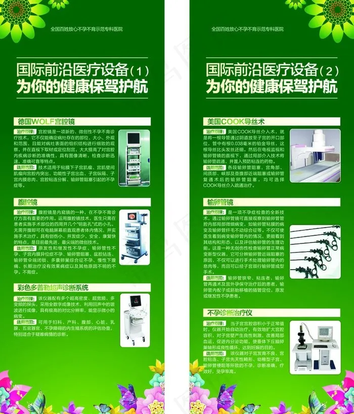 医疗x展架图片(1300X1600)cdr矢量模版下载