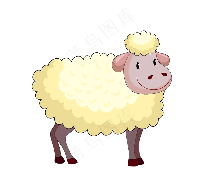 卡通绵阳山羊矢量图ai矢量模版下载