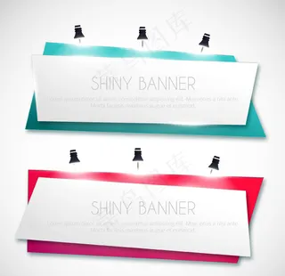2款彩色折纸banner