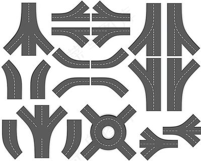 道路图标设计素材