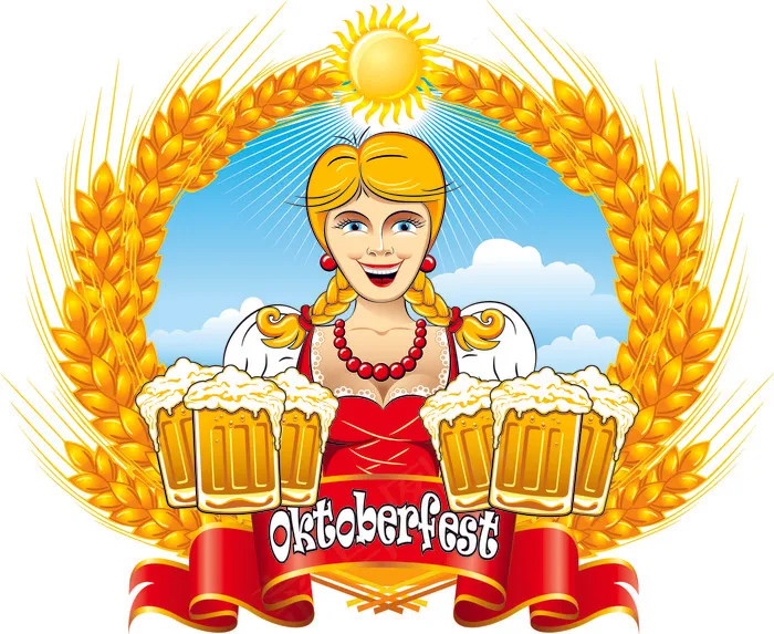 卡通啤酒女郎矢量素材2eps,ai矢量模版下载