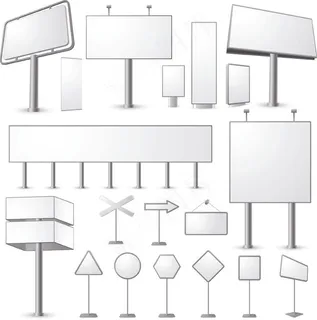 空白广告牌系列矢量素材
