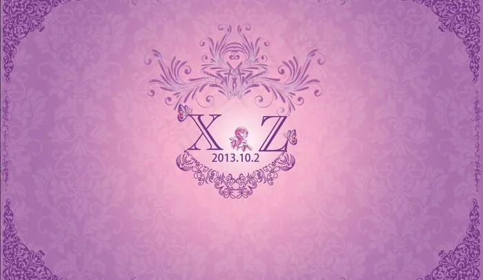 婚庆喷绘图片ai矢量模版下载