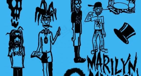 非主流卡通人物笔刷图片