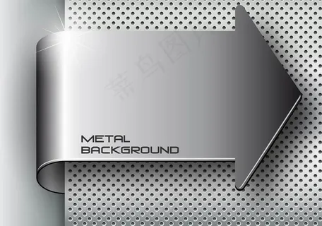 动感箭头 金属背景图片