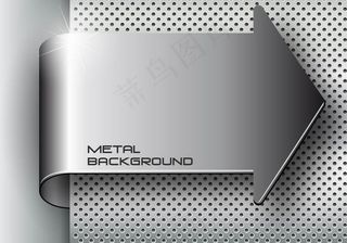 动感箭头 金属背景图片