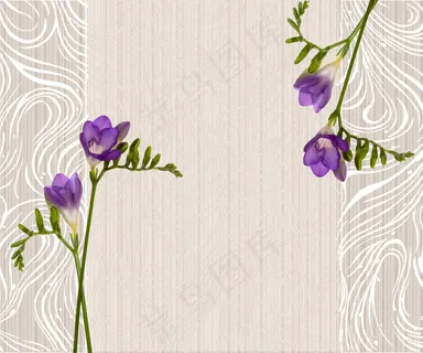 紫色花背景墙 紫色花背景墙