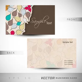 高档大气精致简洁名片设计模板