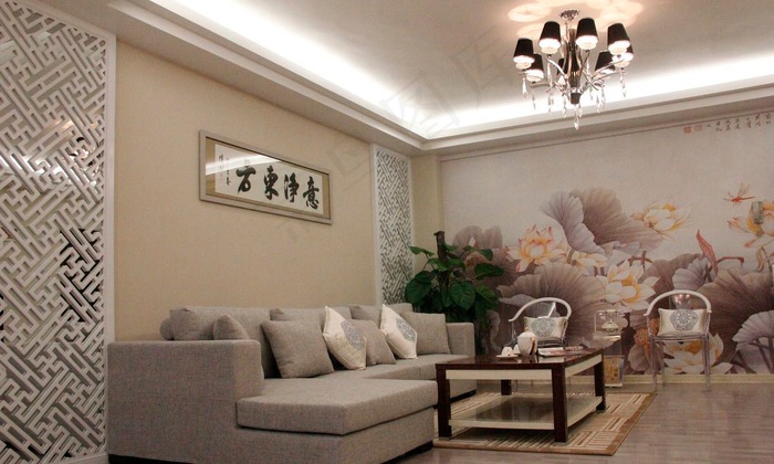中式客厅装修设计效果图