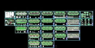 园中苑小区单元式高层商住楼设计全套...