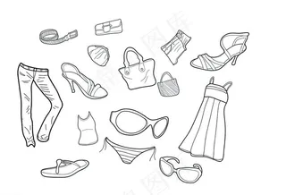 线条服装图片