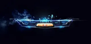 蓝色科技播放器界面设计psd分层素材