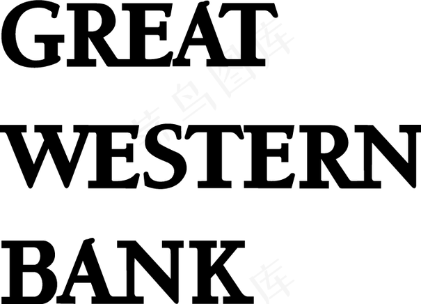 伟大的西方银行logo2ai矢量模版下载