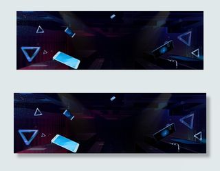 故障风创意海报banner背景