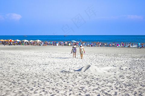 北海银滩游泳场图片