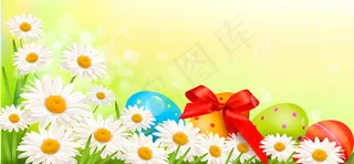 春天鲜艳花卉矢量素材