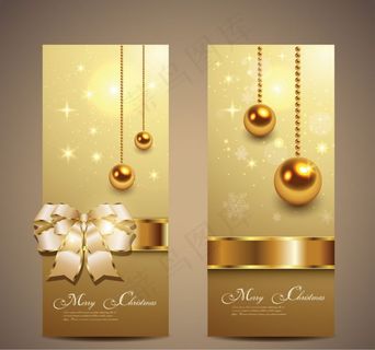 金色邀请卡素材