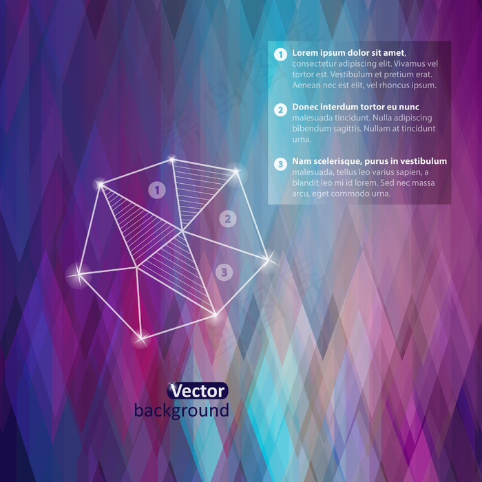 为你的文字复古三角背景的地方几何形...