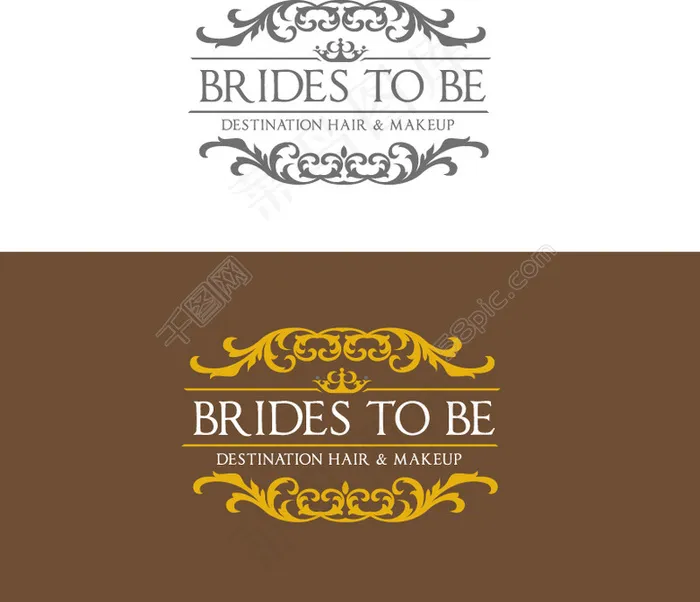 欧式花纹标志设计eps,ai矢量模版下载