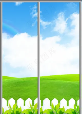 移门自然风景模板下载