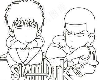 篮球卡通人物图片