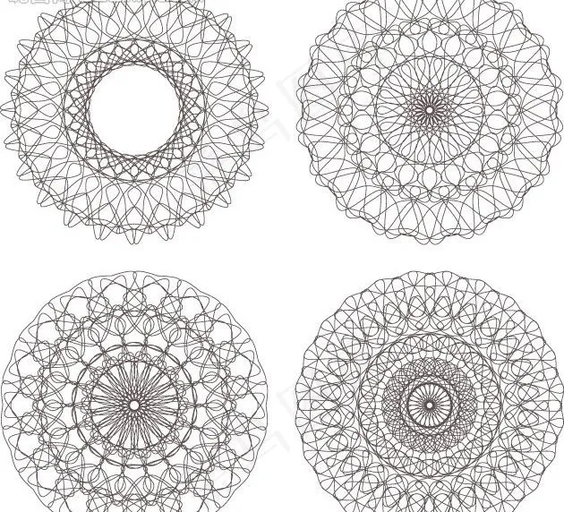 欧式防伪花纹矢量素材图片eps,ai矢量模版下载