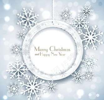 梦幻雪花背景图片