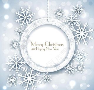 梦幻雪花背景图片