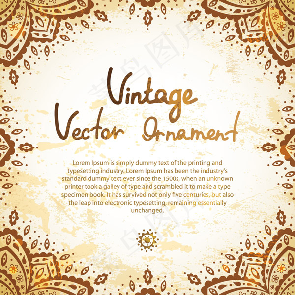欧式花边矢量素材
