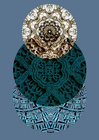 印花矢量图 psd 蕾丝 几何 圆...