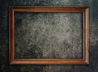水泥墙相框图片