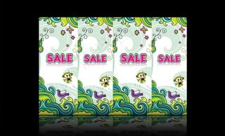 春天商场促销包柱图片