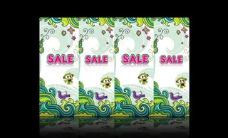 春天商场促销包柱图片