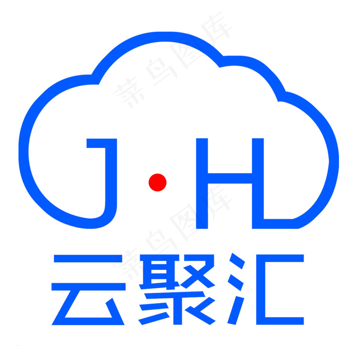 云聚汇公司LOGO图片psd模版下载