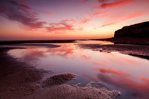 夕阳海景图片 夕阳海景图片