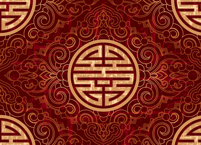中式花纹图片