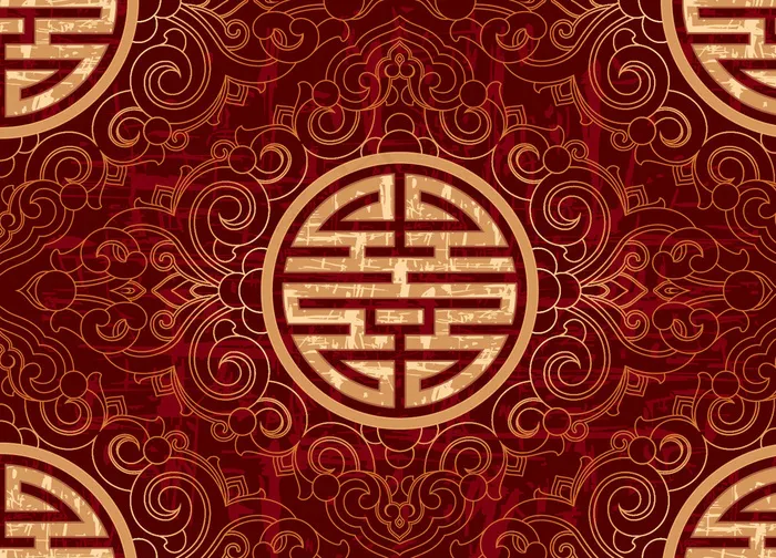 中式花纹图片eps,ai矢量模版下载