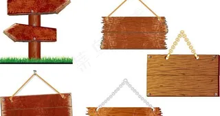 木牌矢量素材图片