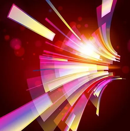 光亮线条幻彩背景矢量三ai矢量模版下载