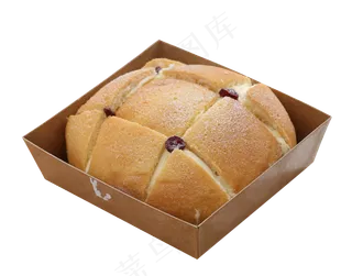 纸盒里的糕点蛋糕面包,免抠元素