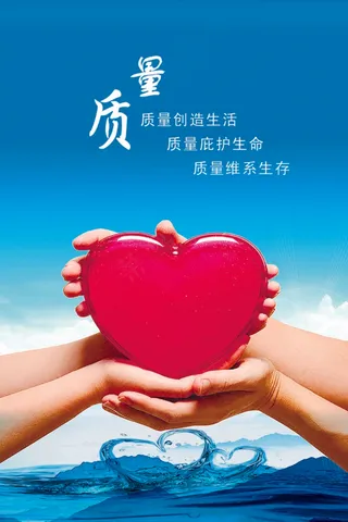 诚信创新质量企业文化展板PSD素材...