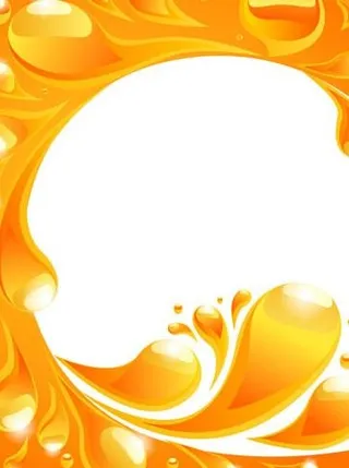 动感橙色液体背景图片